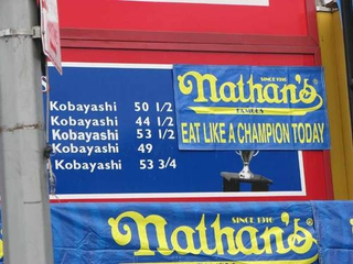 Illustration for article titled Deadspin Classic: Our Visit To The Hot Dog Eating Championships